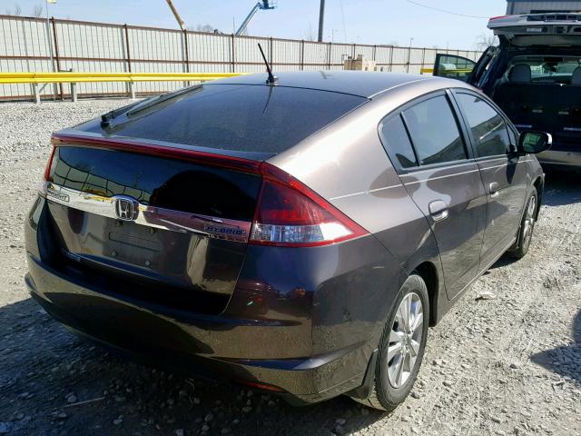 JHMZE2H77ES001694 - 2014 HONDA INSIGHT EX BROWN photo 4