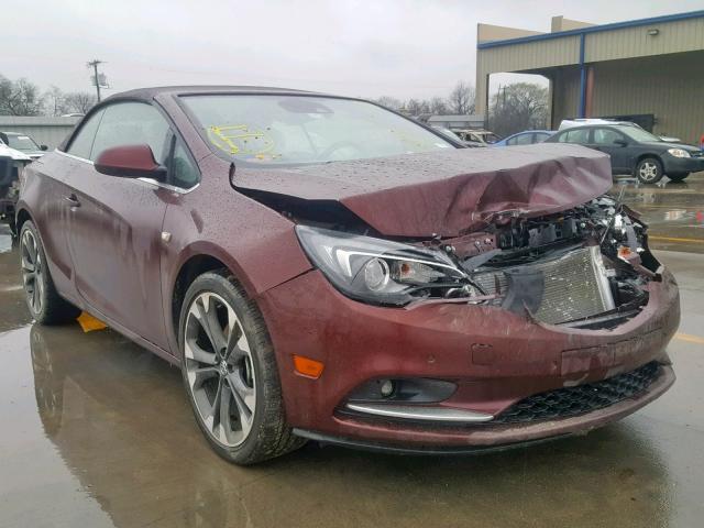 W04WH3N54JG052906 - 2018 BUICK CASCADA PR BURGUNDY photo 1