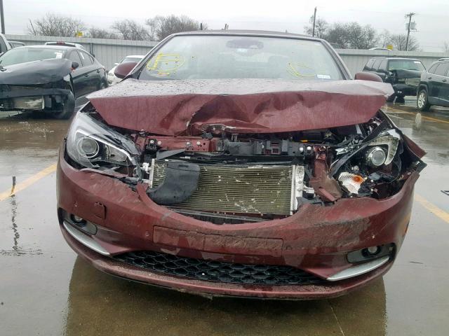 W04WH3N54JG052906 - 2018 BUICK CASCADA PR BURGUNDY photo 9