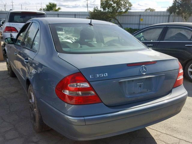 WDBUF56J56A897668 - 2006 MERCEDES-BENZ E 350 BLUE photo 3