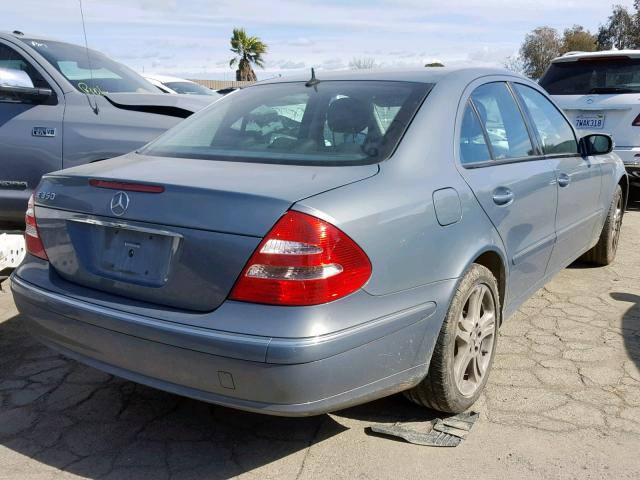 WDBUF56J56A897668 - 2006 MERCEDES-BENZ E 350 BLUE photo 4