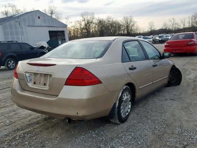 1HGCM56117A040463 - 2007 HONDA ACCORD VAL TAN photo 4