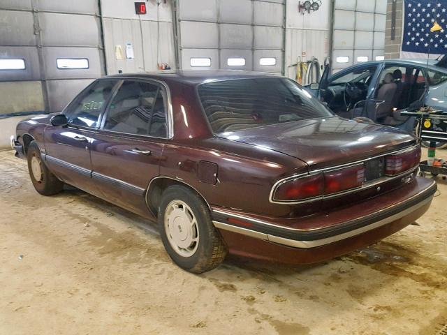 1G4HP52L5SH571406 - 1995 BUICK LESABRE CU BURGUNDY photo 3