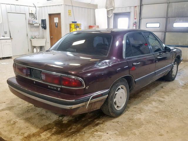 1G4HP52L5SH571406 - 1995 BUICK LESABRE CU BURGUNDY photo 4