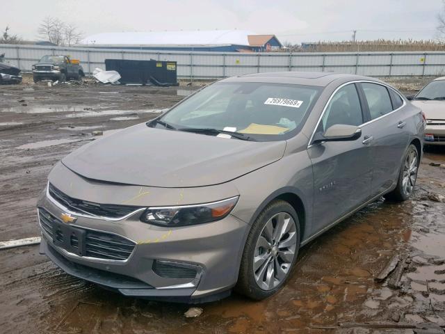 1G1ZH5SX7HF280363 - 2017 CHEVROLET MALIBU PRE GRAY photo 2