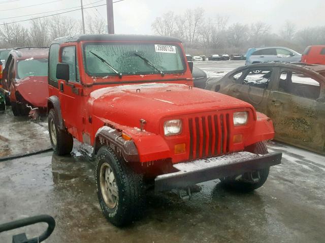 1J4FY19P7SP278469 - 1995 JEEP WRANGLER / RED photo 1