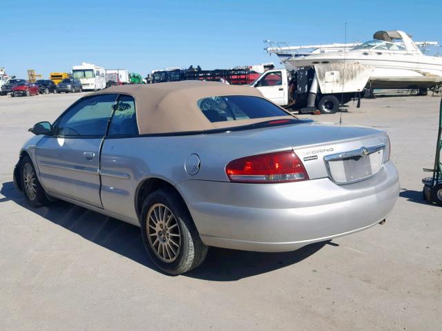 1C3EL55R66N259142 - 2006 CHRYSLER SEBRING TO SILVER photo 3