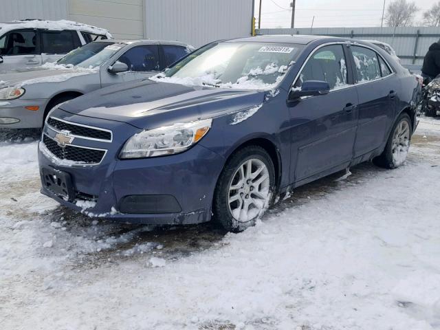 1G11C5SA6DF202447 - 2013 CHEVROLET MALIBU 1LT BLUE photo 2