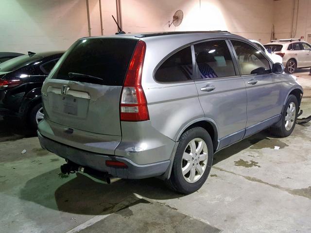 JHLRE38798C032776 - 2008 HONDA CR-V EXL SILVER photo 4