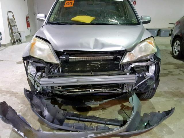 JHLRE38798C032776 - 2008 HONDA CR-V EXL SILVER photo 9