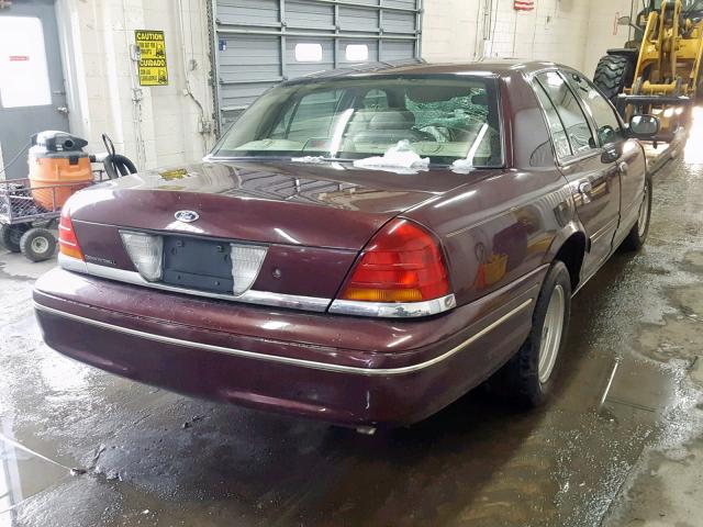 2FAFP74W41X104268 - 2001 FORD CROWN VICT BURGUNDY photo 4