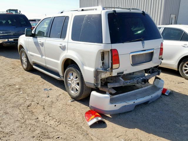 5LMEU88H34ZJ44395 - 2004 LINCOLN AVIATOR 白色 照片 3