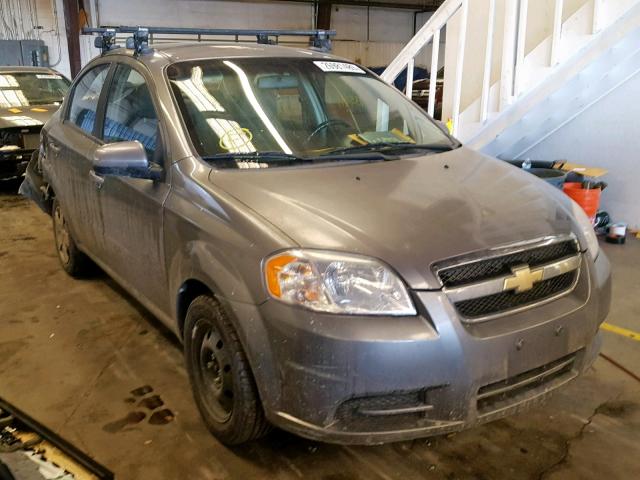 KL1TD5DE1AB063822 - 2010 CHEVROLET AVEO LS GRAY photo 1