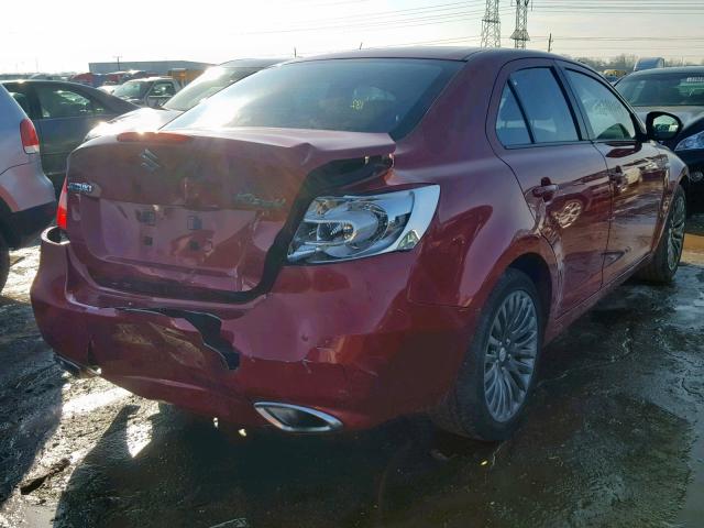 JS2RE9A3XC6101138 - 2012 SUZUKI KIZASHI SE RED photo 4