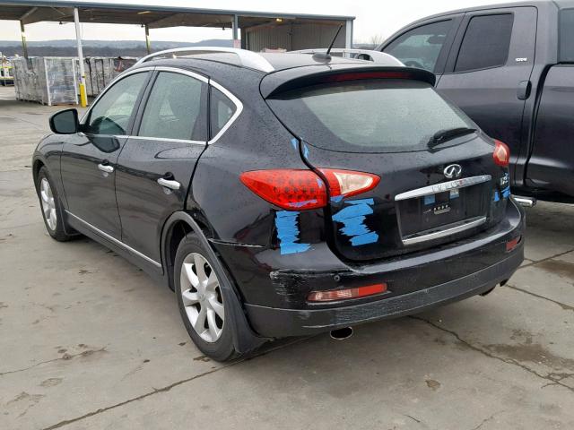 JN1AJ0HP9AM700082 - 2010 INFINITI EX35 BASE BLACK photo 3