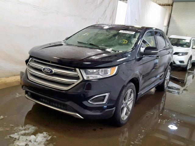 2FMPK3K89GBB12166 - 2016 FORD EDGE TITAN BLACK photo 2