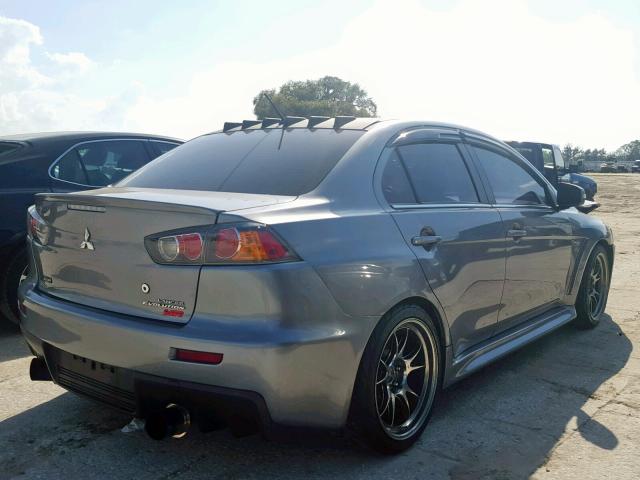 JA32W5FV2FU010455 - 2015 MITSUBISHI LANCER EVO GRAY photo 4