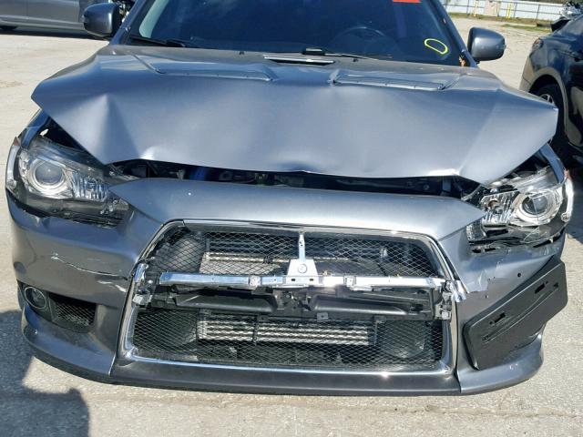 JA32W5FV2FU010455 - 2015 MITSUBISHI LANCER EVO GRAY photo 9