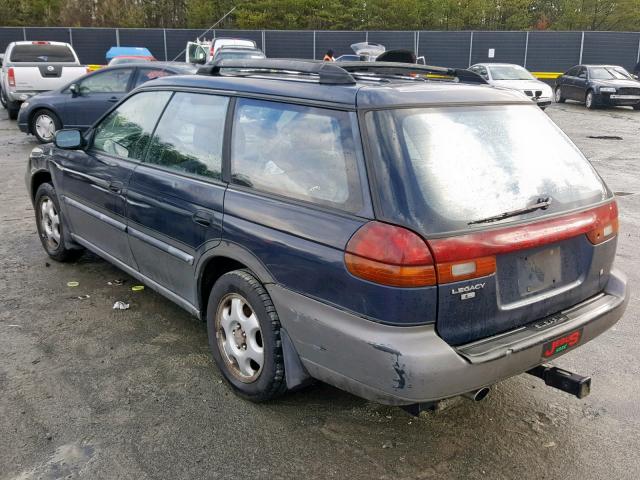 4S3BK6356S7358887 - 1995 SUBARU LEGACY L/O BLUE photo 3