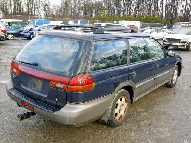 4S3BK6356S7358887 - 1995 SUBARU LEGACY L/O BLUE photo 4