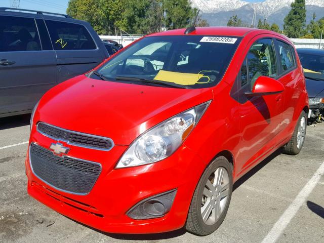 KL8CB6S94FC737658 - 2015 CHEVROLET SPARK LS RED photo 2