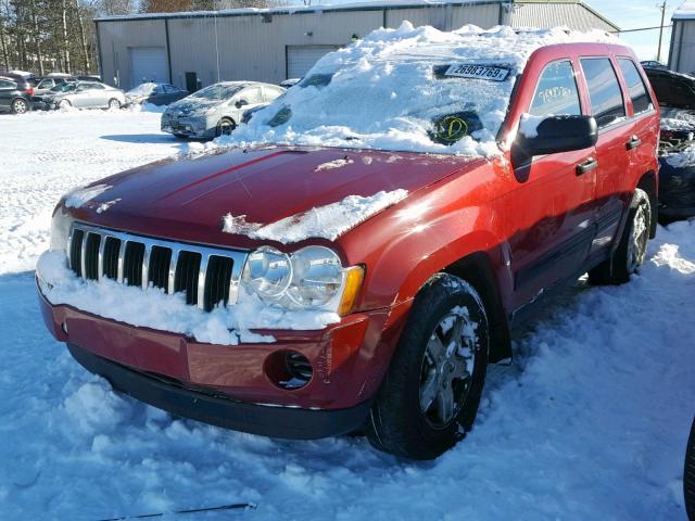 1J4GR48K85C689707 - 2005 JEEP GRAND CHER RED photo 2