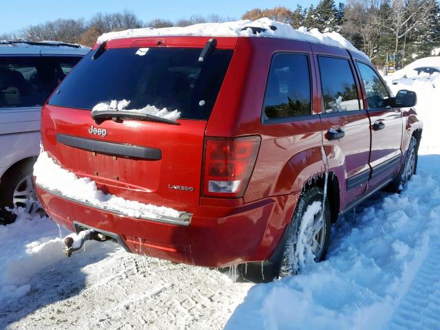 1J4GR48K85C689707 - 2005 JEEP GRAND CHER RED photo 4