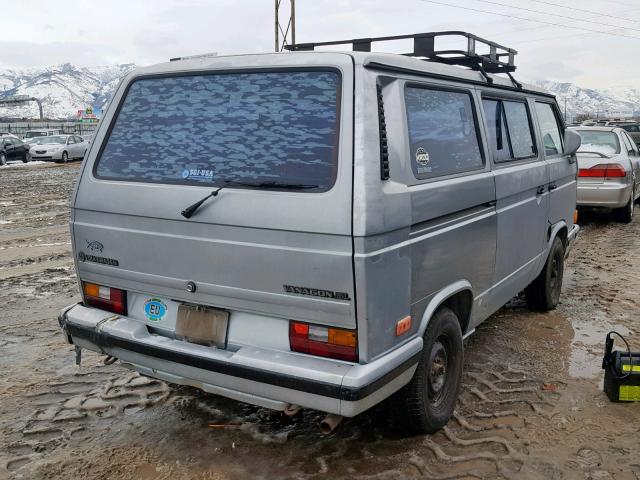 WV2YB0251HH069543 - 1987 VOLKSWAGEN VANAGON BU SILVER photo 4