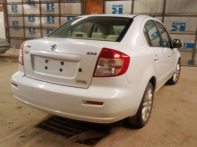 JS2YC5A20B6303096 - 2011 SUZUKI SX4 LE WHITE photo 4