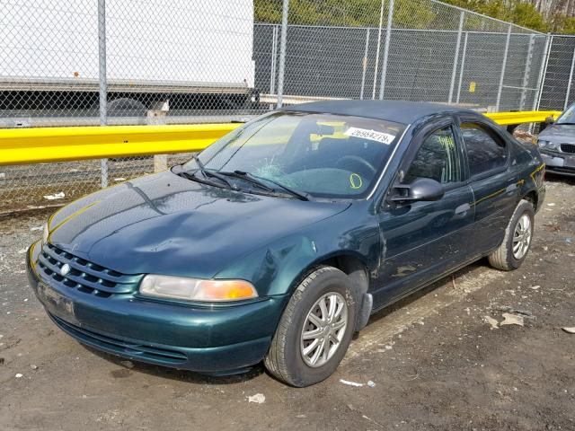 1P3EJ46X3WN113841 - 1998 PLYMOUTH BREEZE BAS GREEN photo 2