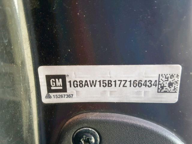 1G8AW15B17Z166434 - 2007 SATURN ION LEVEL RED photo 10
