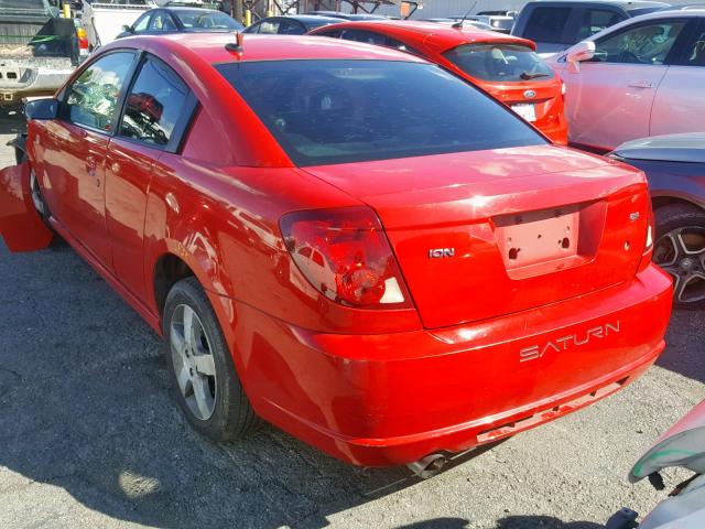 1G8AW15B17Z166434 - 2007 SATURN ION LEVEL RED photo 3