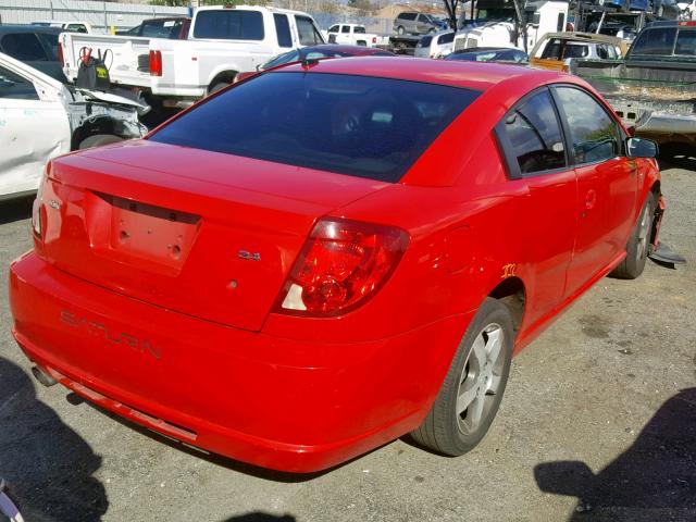 1G8AW15B17Z166434 - 2007 SATURN ION LEVEL RED photo 4