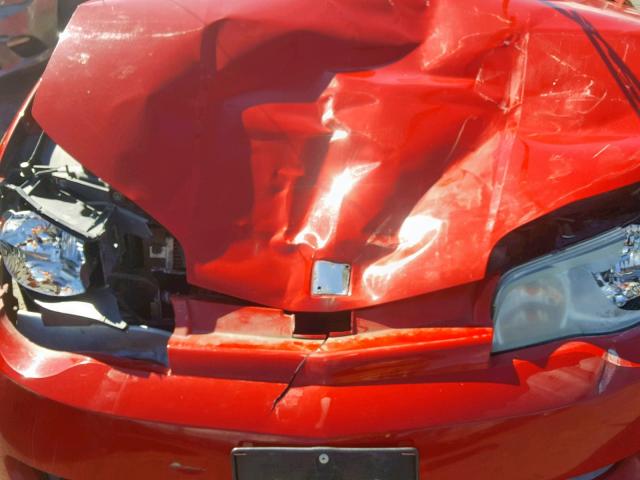 1G8AW15B17Z166434 - 2007 SATURN ION LEVEL RED photo 7