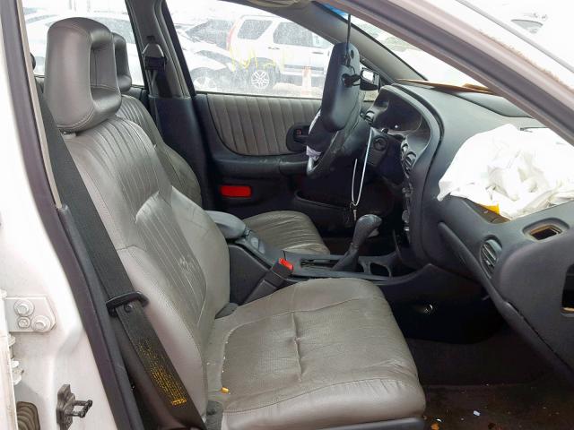 1G2WP52K81F217011 - 2001 PONTIAC GRAND PRIX WHITE photo 5
