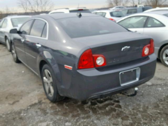1G1ZC5E00CF259358 - 2012 CHEVROLET MALIBU 1LT ნაცრისფერი ფოტო 3