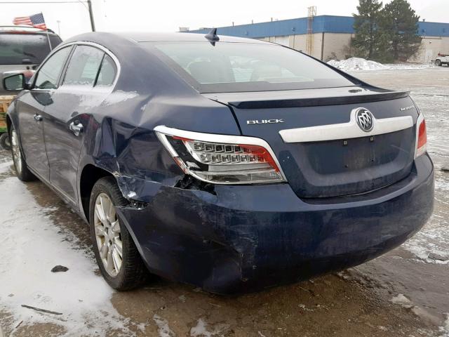 1G4GA5EC4BF203108 - 2011 BUICK LACROSSE C BLUE photo 3