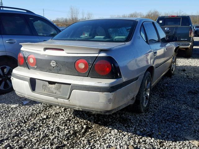 2G1WF55E829303569 - 2002 CHEVROLET IMPALA GRAY photo 4