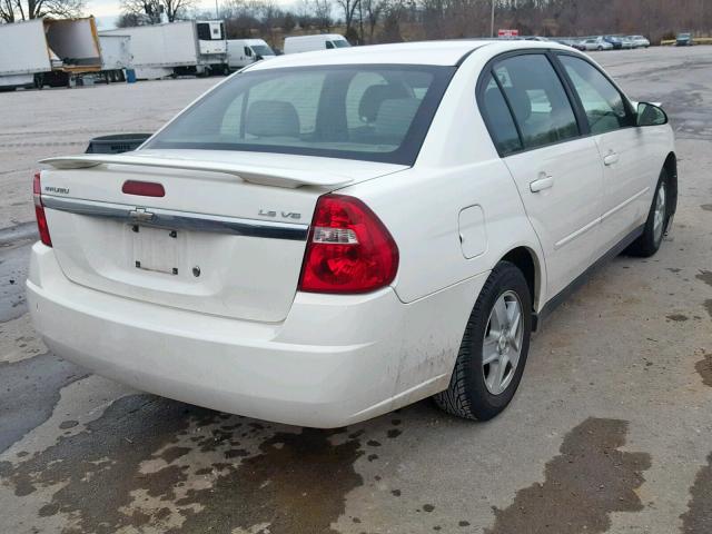 1G1ZT52855F301956 - 2005 CHEVROLET MALIBU LS WHITE photo 4