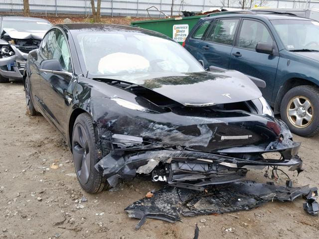 5YJ3E1EB0JF067974 - 2018 TESLA MODEL 3 BLACK photo 1