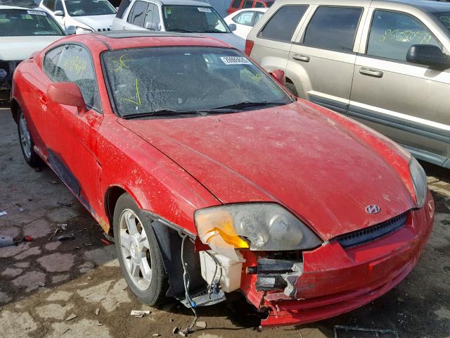 KMHHN65F83U096330 - 2003 HYUNDAI TIBURON RED photo 1