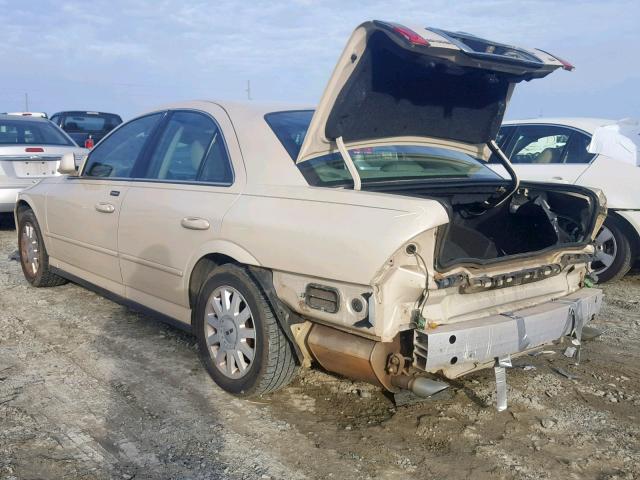 1LNHM86S93Y702141 - 2003 LINCOLN LS CREAM photo 3