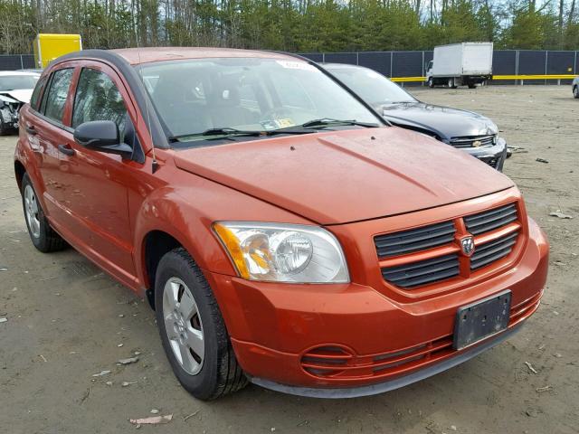 1B3HB28B57D288567 - 2007 DODGE CALIBER ORANGE photo 1