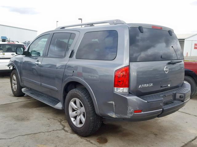 5N1AA0ND0DN605069 - 2013 NISSAN ARMADA SV SILVER photo 3