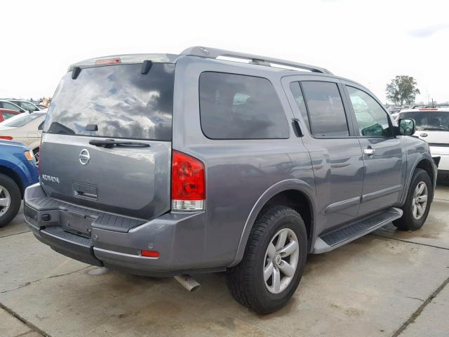 5N1AA0ND0DN605069 - 2013 NISSAN ARMADA SV SILVER photo 4