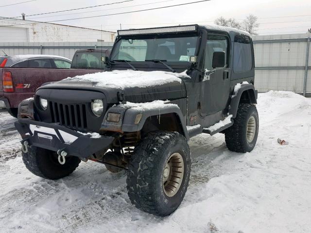 1J4FY19S9WP787344 - 1998 JEEP WRANGLER / BLACK photo 2