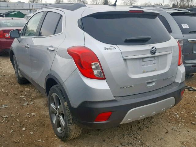 KL4CJCSB1EB683570 - 2014 BUICK ENCORE SILVER photo 3