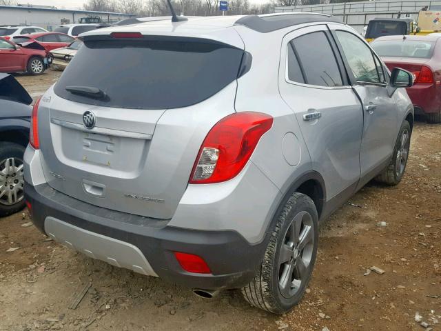 KL4CJCSB1EB683570 - 2014 BUICK ENCORE SILVER photo 4