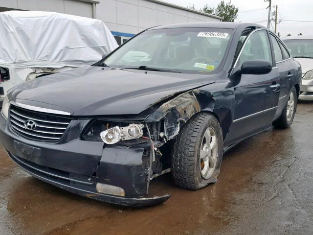 KMHFC46D57A223069 - 2007 HYUNDAI AZERA GLS BLACK photo 2