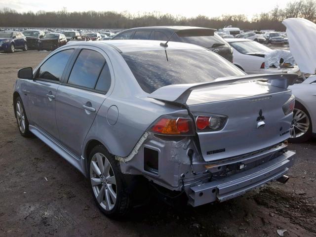 JA32U8FWXFU000529 - 2015 MITSUBISHI LANCER GT SILVER photo 3